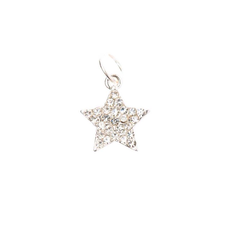 Mix it Up - Jewellery Stern Anhänger Strass silber  Ø10mm von Rico Design