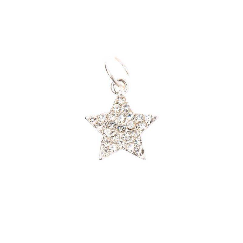 Mix it Up - Jewellery Stern Anhänger Strass silber  Ø10mm von Rico Design