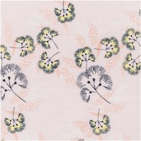 Musselin-Druckstoff Jardin Japonais Blumen Rosa 140cm von Rico Design