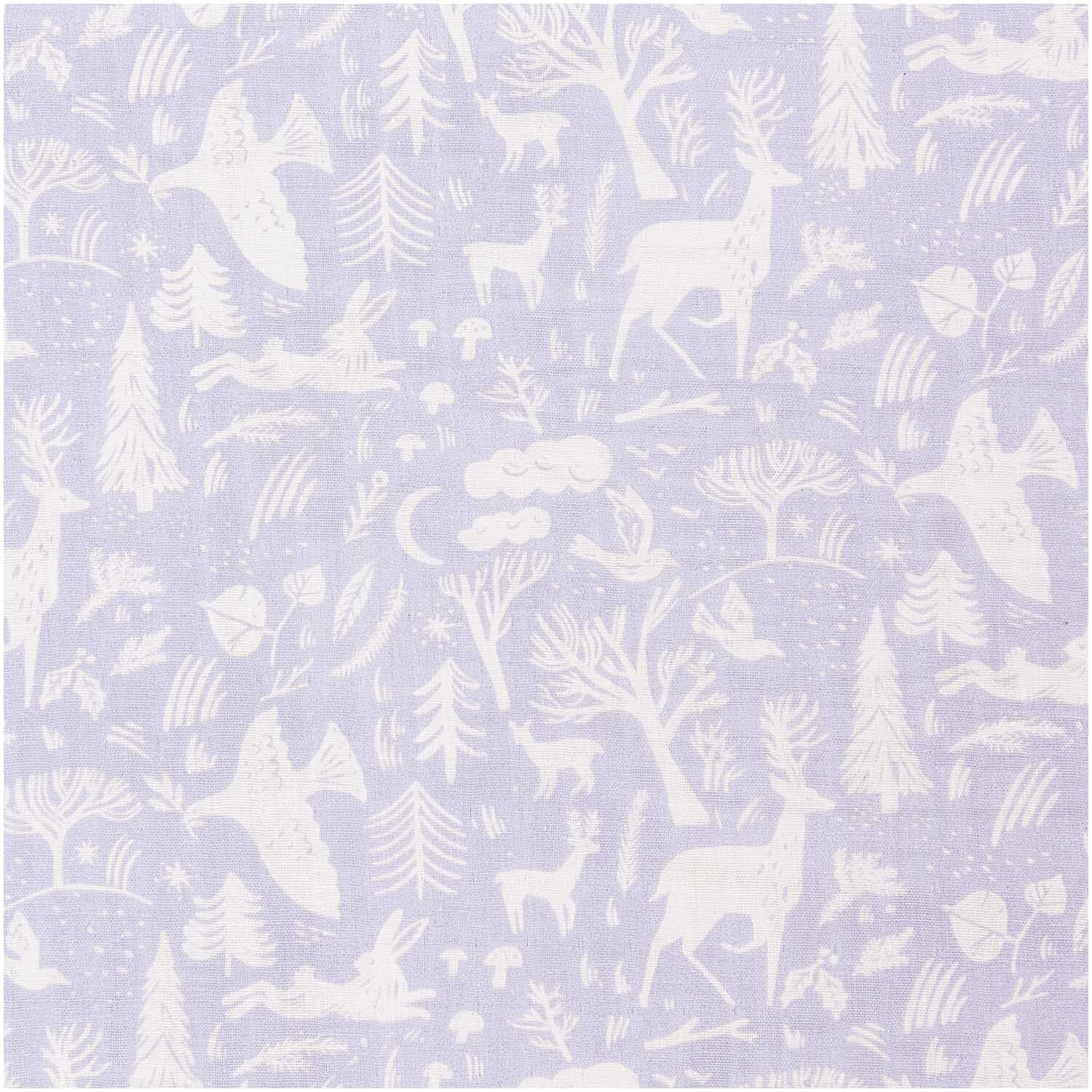 Musselin-Druckstoff Nostalgic Christmas Winterwald flieder 140cm Musselin-Druckstoff Nostalgic Christmas Winterwald flieder 140cm von Rico Design