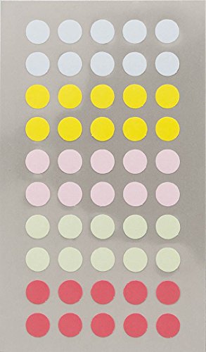 Office Sticker, Pastell Punkte 8 mm von Rico Design