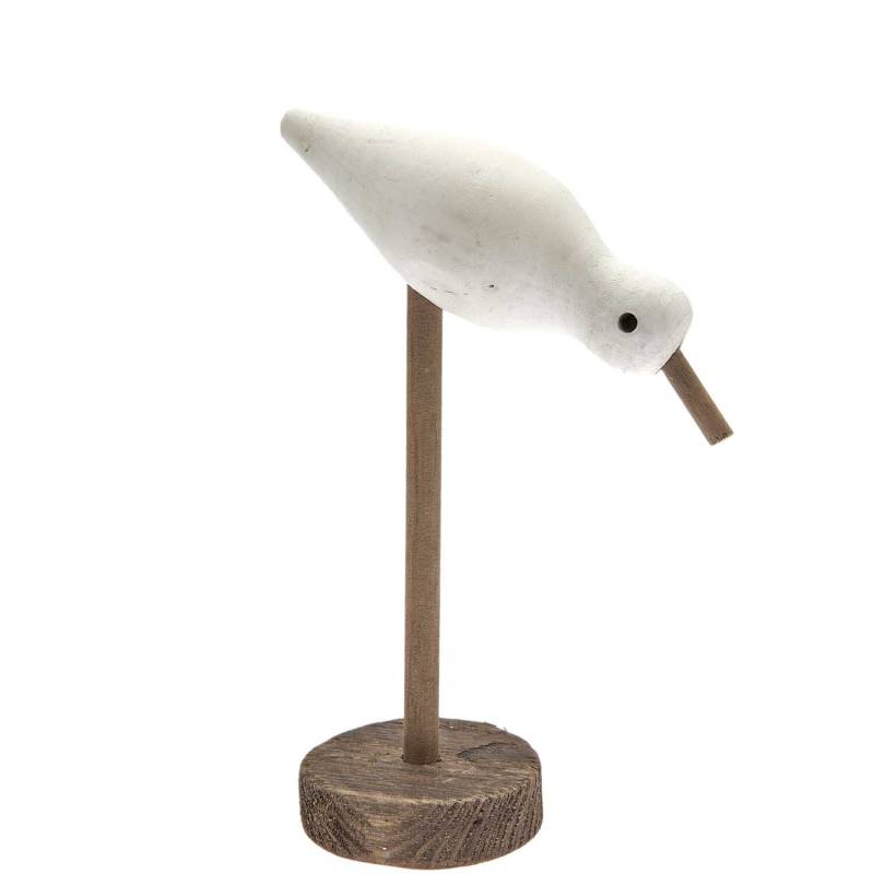 Aufsteller Möwe aus Holz weiß 15x9,5x23cm von Rico Design
