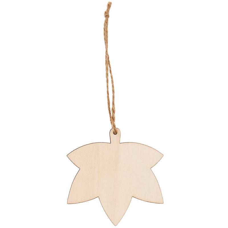 Holzanhänger Ahornblatt natur 7,7x7,9cm von Rico Design