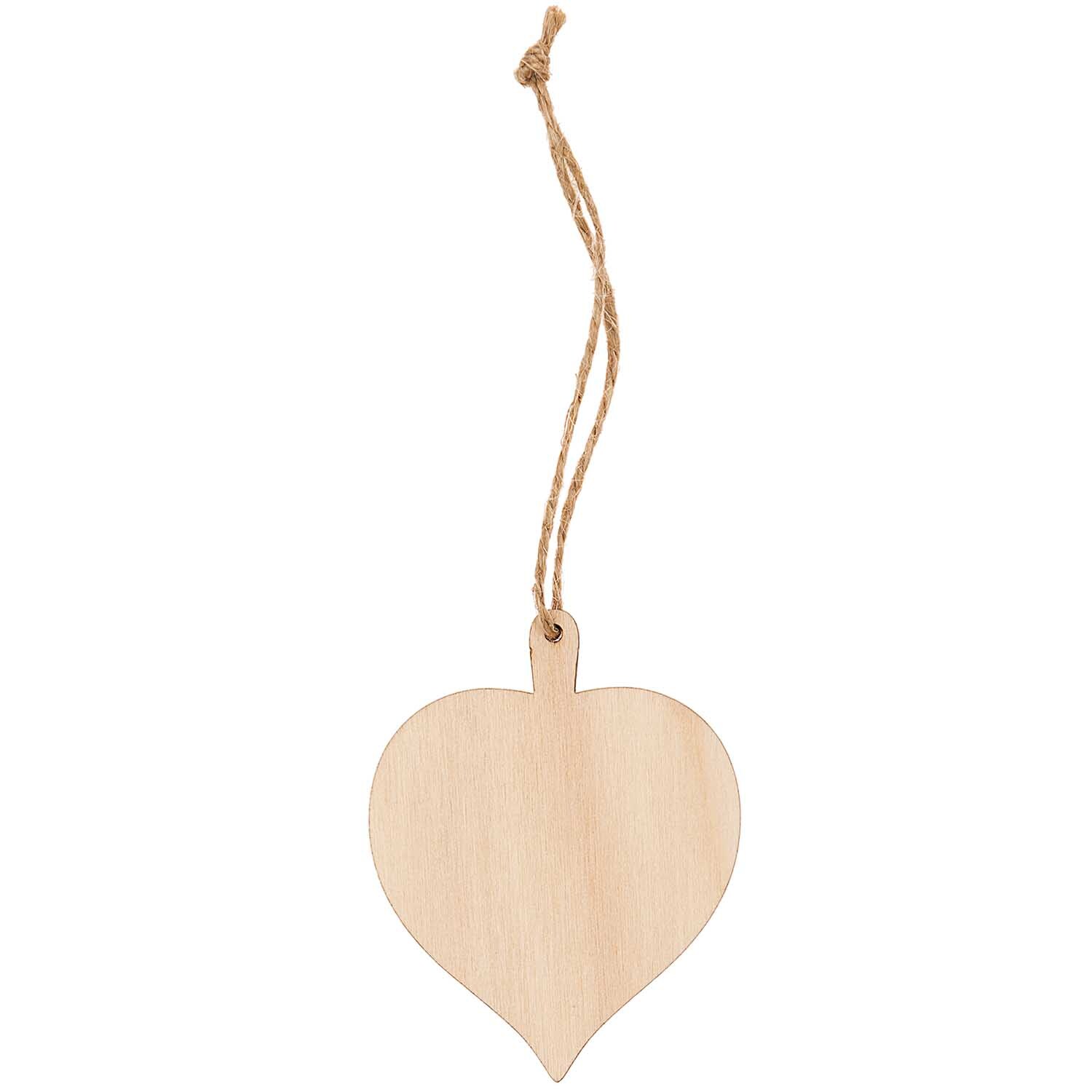 Holzanhänger Lindenblatt natur 6,1x7,8cm von Rico Design
