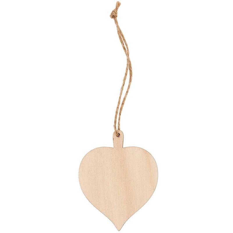 Holzanhänger Lindenblatt natur 6,1x7,8cm von Rico Design