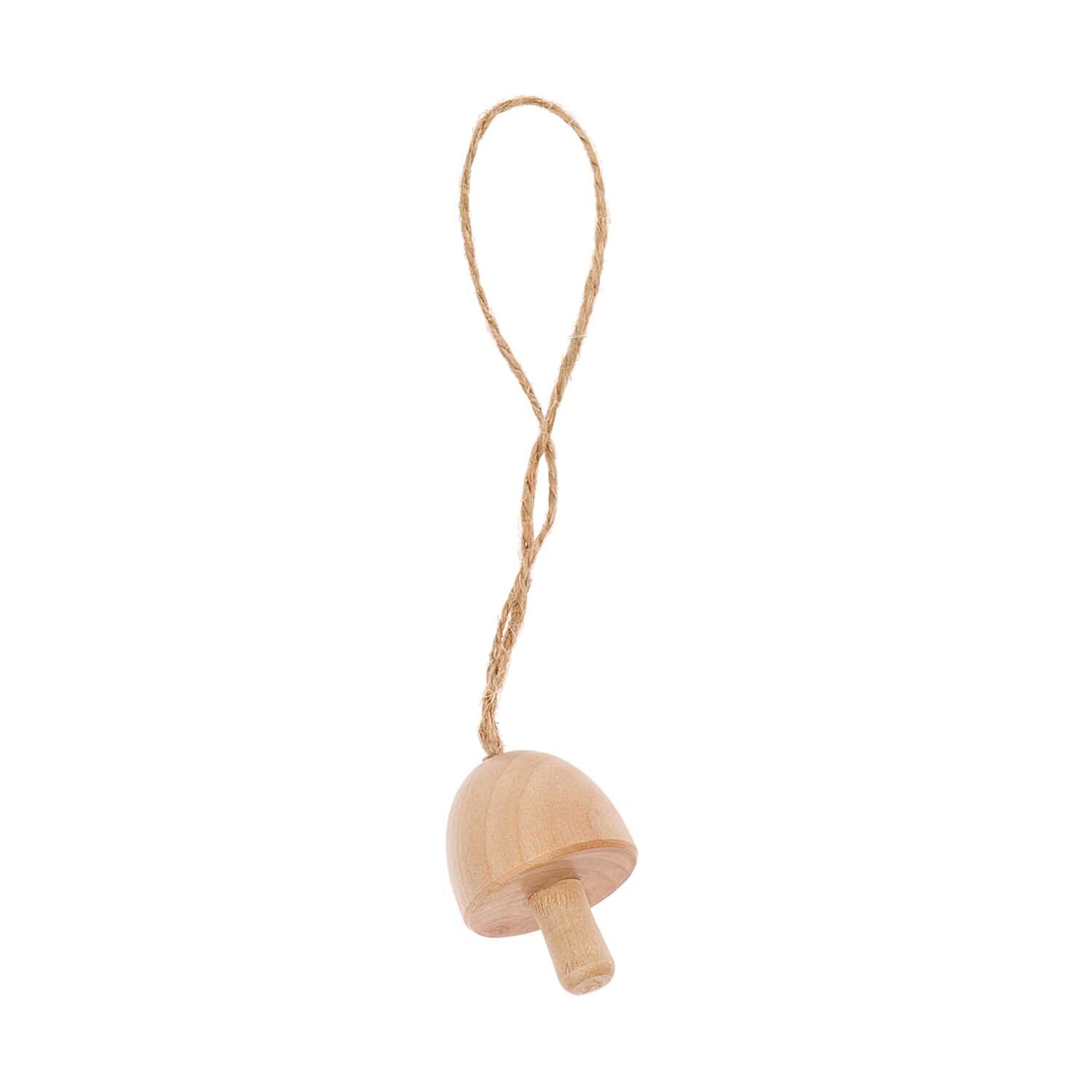 Holzanhänger Pilz klein natur 3x3,9cm von Rico Design