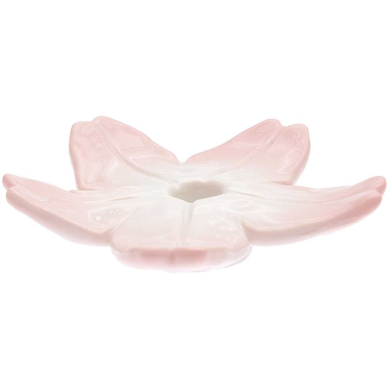 Porzellan Kerzenhalter Kirschblüte rosa 16x16x4,6cm von Rico Design