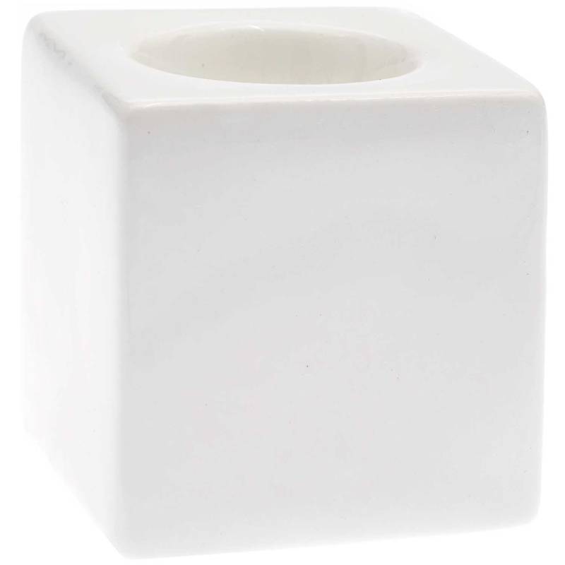 Porzellan-Teelichhalter weiß 7,3cm Porzellan-Teelichhalter weiß 7,3cm von Rico Design