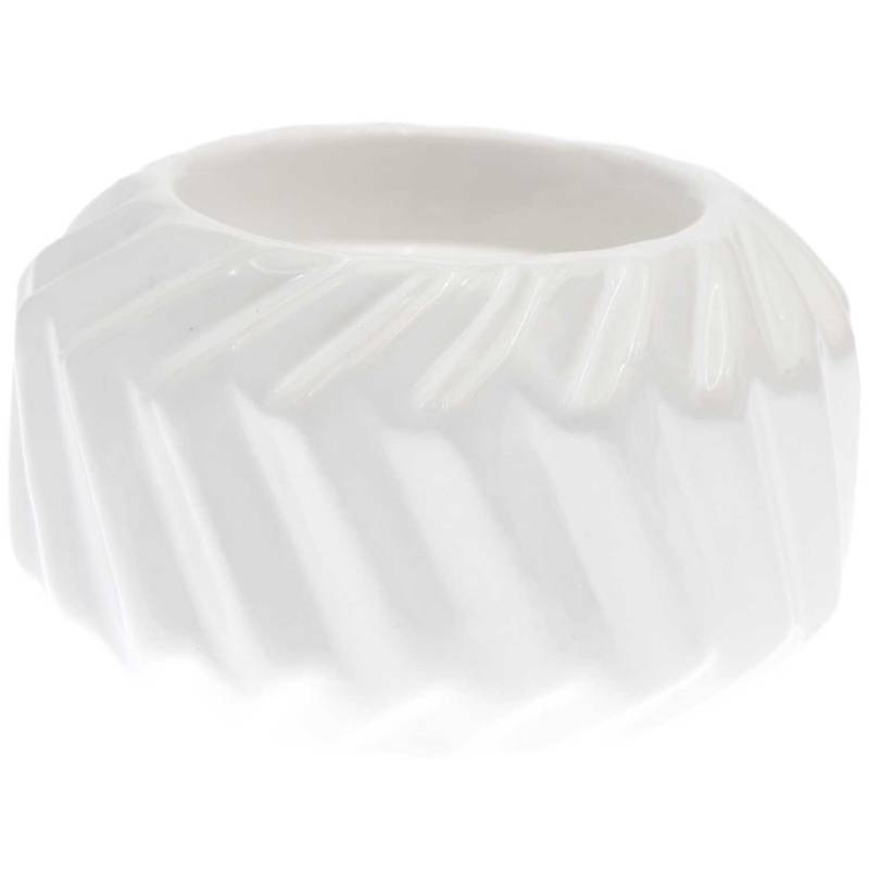 Porzellan-Teelichthalter weiß 9x9x5cm Porzellan-Teelichthalter weiß 9x9x5cm von Rico Design
