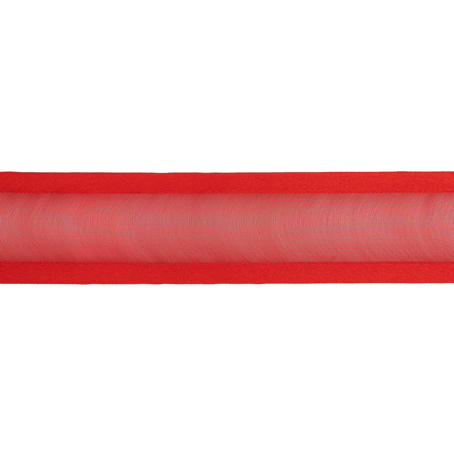 Organzaband roter Rand von Rico Design