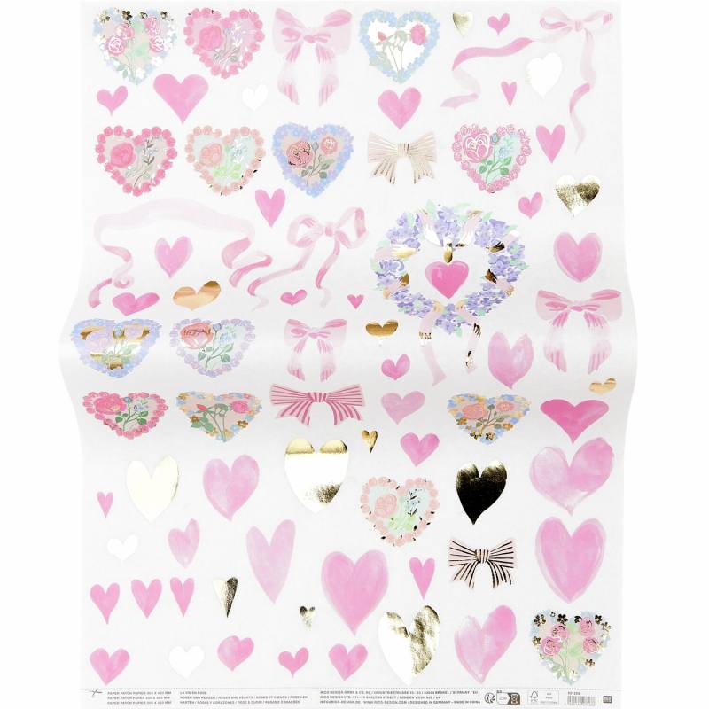 Rico Design Paper Patch Papier Painted Love von Rico Design
