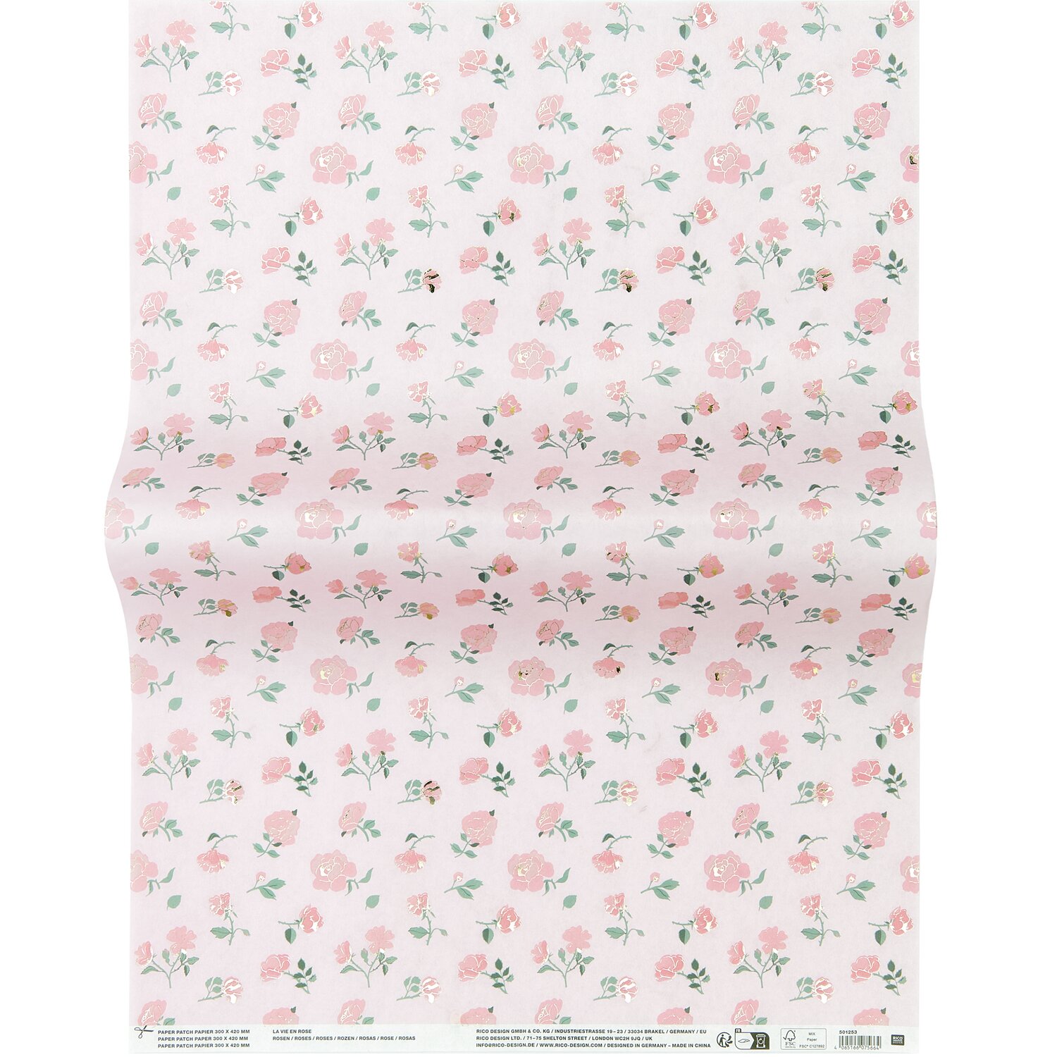 Rico Design Paper Patch Papier Rosen von Rico Design
