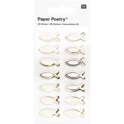 Paper Poetry 3D-Sticker Fische klein 14 Stück Paper Poetry 3D-Sticker Fische klein 14 Stück von Rico Design