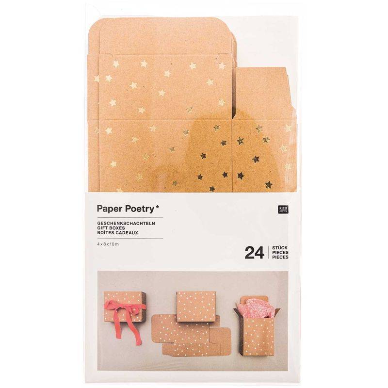 Paper Poetry Adventskalender Boxen Set 24teilig von Rico Design