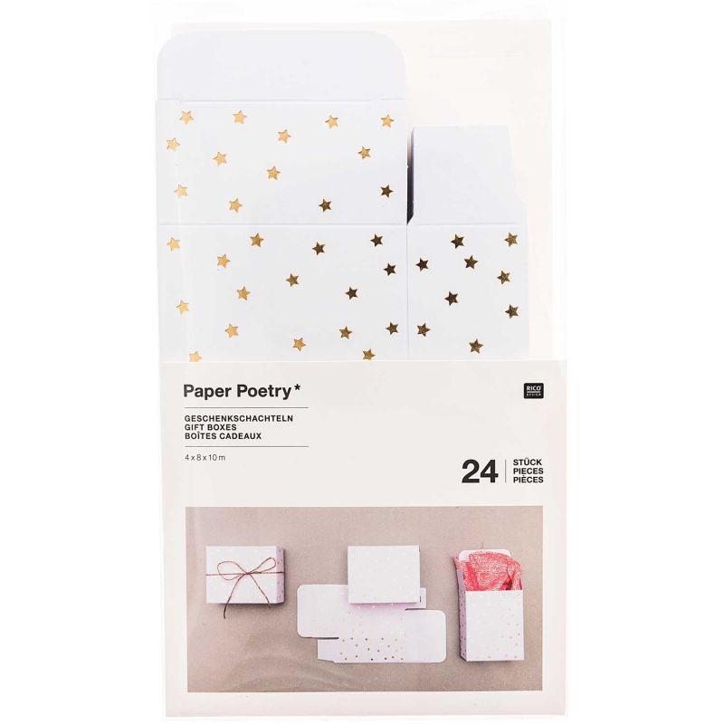 Paper Poetry Adventskalender Boxen Set 24teilig weiß/gold Paper Poetry Adventskalender Boxen Set 24teilig weiß/gold von Rico Design