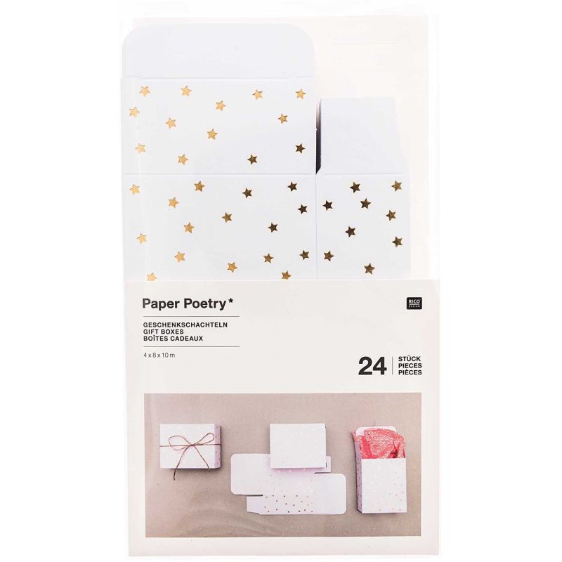 Paper Poetry Adventskalender Boxen Set 24teilig von Rico Design