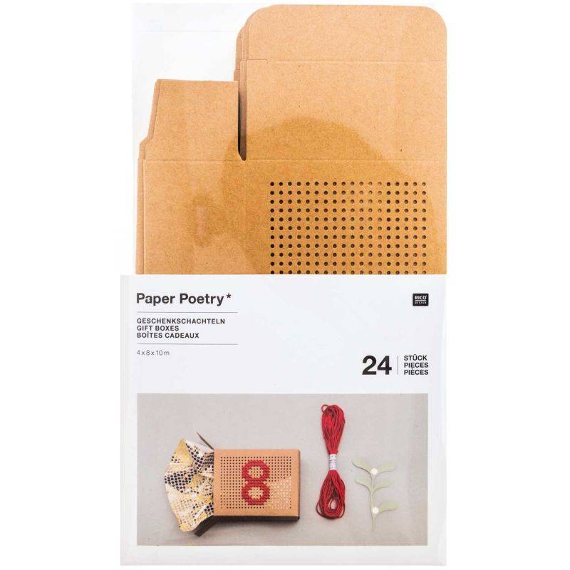 Paper Poetry Adventskalender Boxen zum Besticken von Rico Design