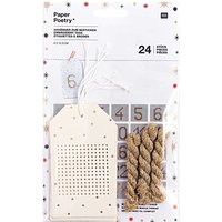 Paper Poetry Anhänger zum Besticken 24 Stück Hot Foil von Rico Design