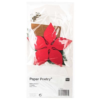 Paper Poetry Bastelset Weihnachtssterne 15x31cm 16 Stück von Rico Design
