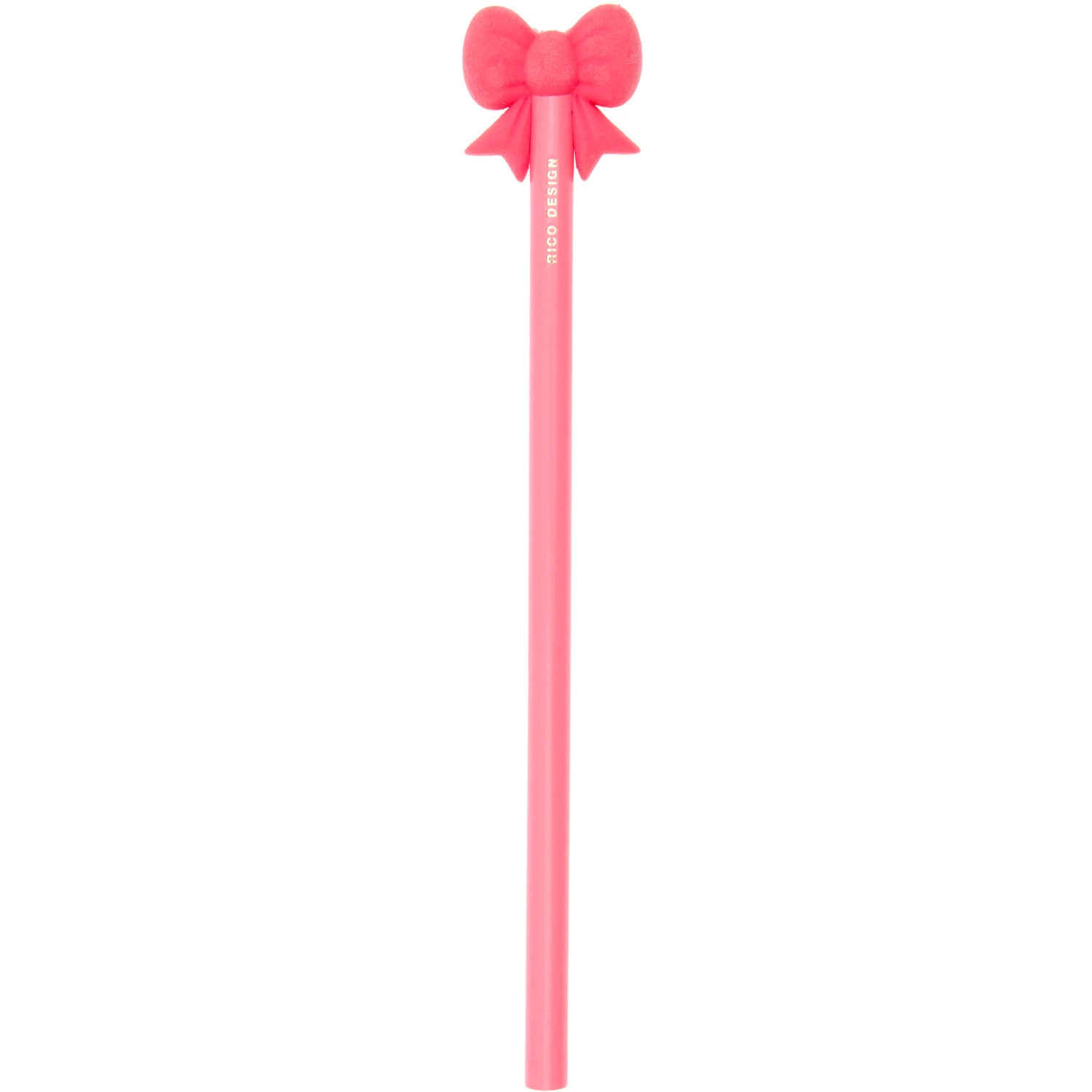 Paper Poetry Bleistift mit Schleife Neon pink von Rico Design
