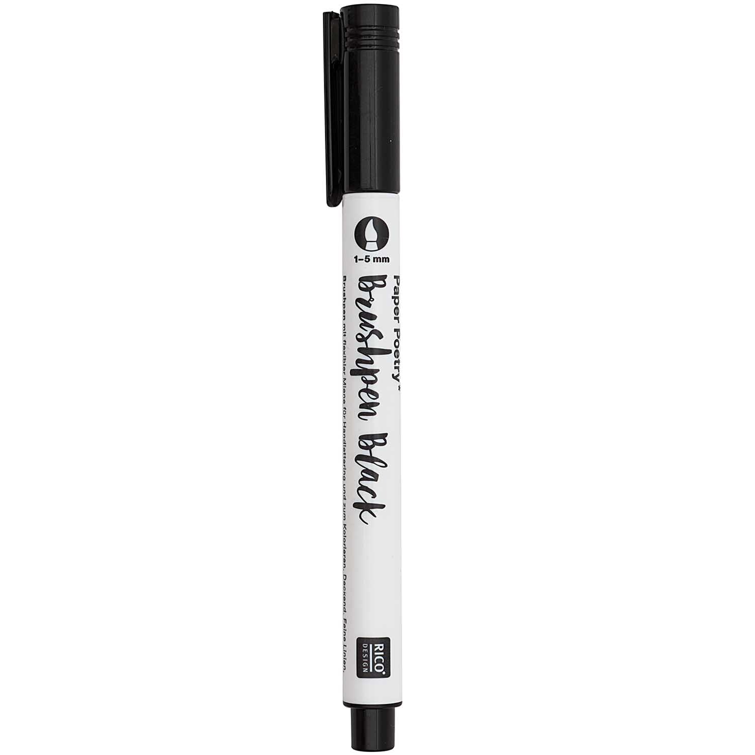 Paper Poetry Brushpen schwarz 1-5mm Paper Poetry Brushpen schwarz 1-5mm von Rico Design
