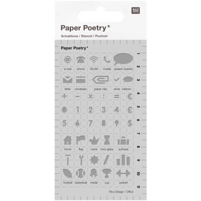 Paper Poetry Bullet Diary Schablone Office 7x12cm Paper Poetry Bullet Diary Schablone Office 7x12cm von Rico Design