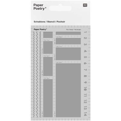 Paper Poetry Bullet Diary Schablone Rechtecke 9,5x15cm Paper Poetry Bullet Diary Schablone Rechtecke 9,5x15cm von Rico Design