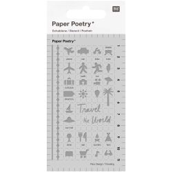 Paper Poetry Bullet Diary Schablone Travel 7x12cm Paper Poetry Bullet Diary Schablone Travel 7x12cm von Rico Design