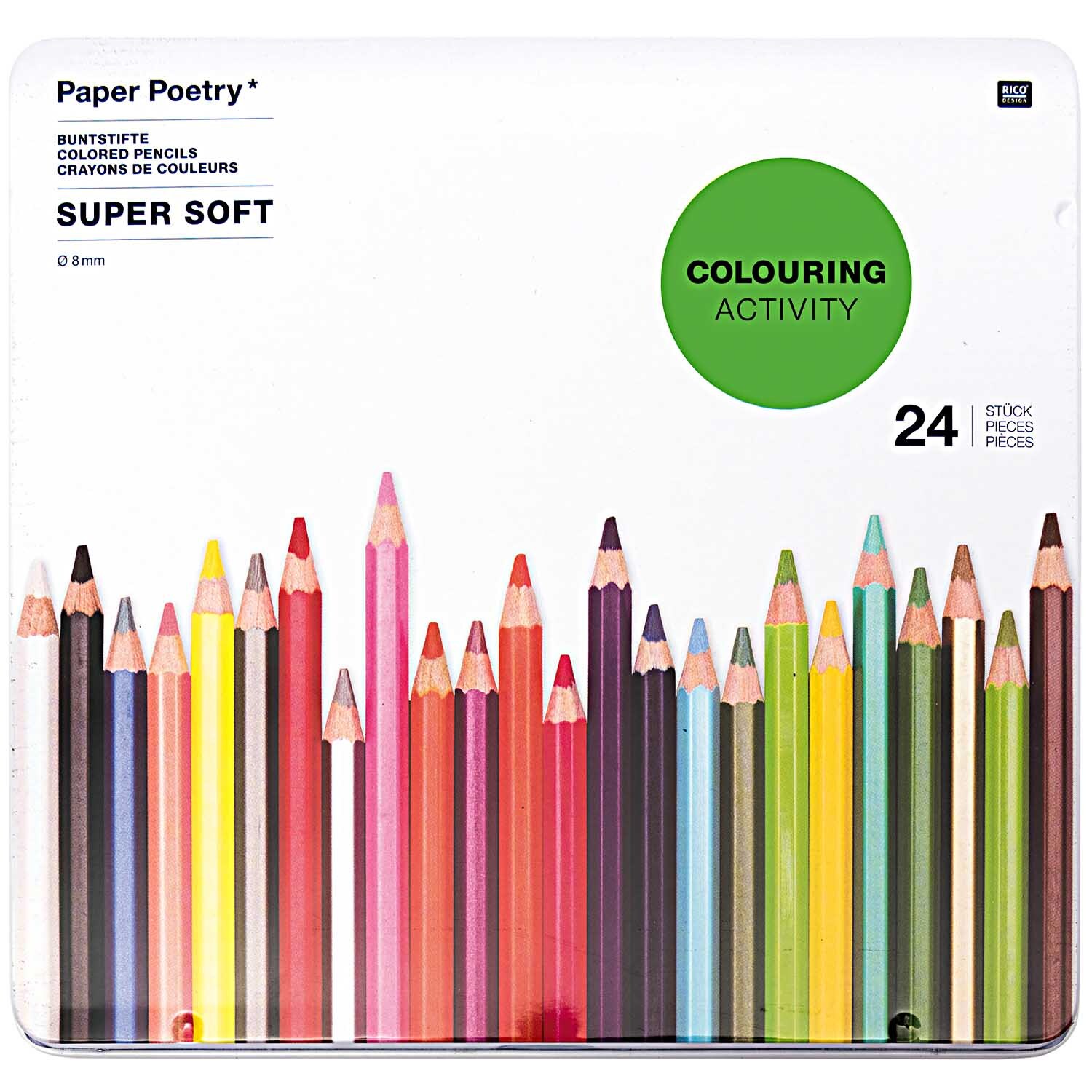 Paper Poetry Buntstifte Super Soft im Metalletui 24 Stück Paper Poetry Buntstifte Super Soft im Metalletui 24 Stück von Rico Design