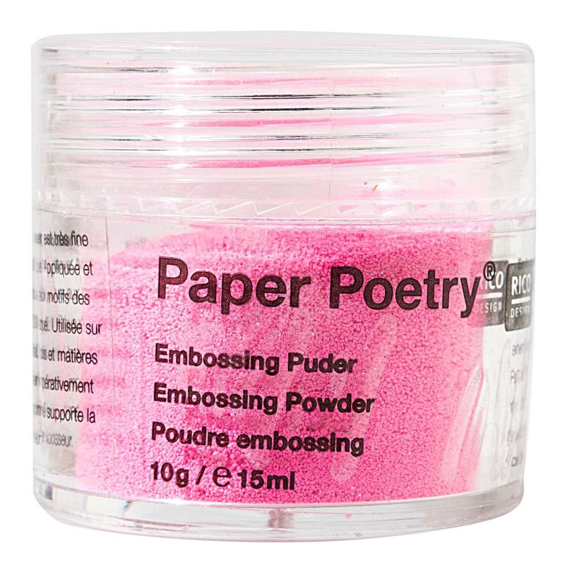 Paper Poetry Embossingpuder neonpink 10g von Rico Design