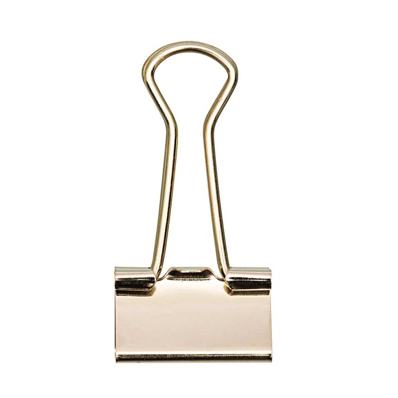 Paper Poetry Foldback Klammern gold 19mm 12 Stück von Rico Design