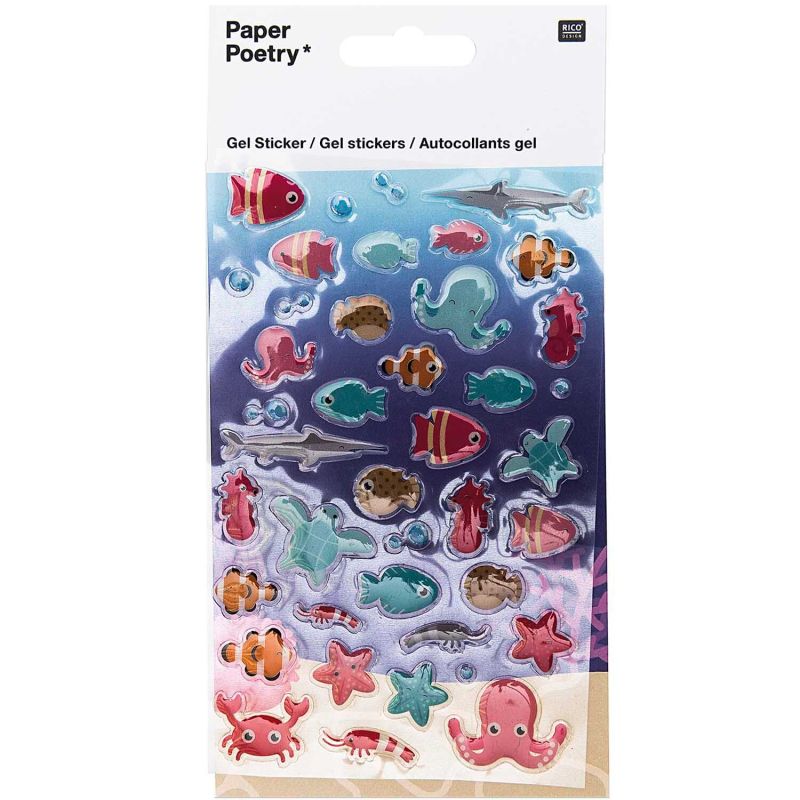 Paper Poetry Gelsticker Fische von Rico Design