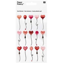 Paper Poetry Gelsticker Herzluftballons Paper Poetry Gelsticker Herzluftballons von Rico Design