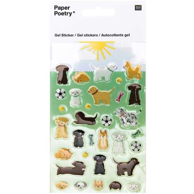 Paper Poetry Gelsticker Hunde von Rico Design