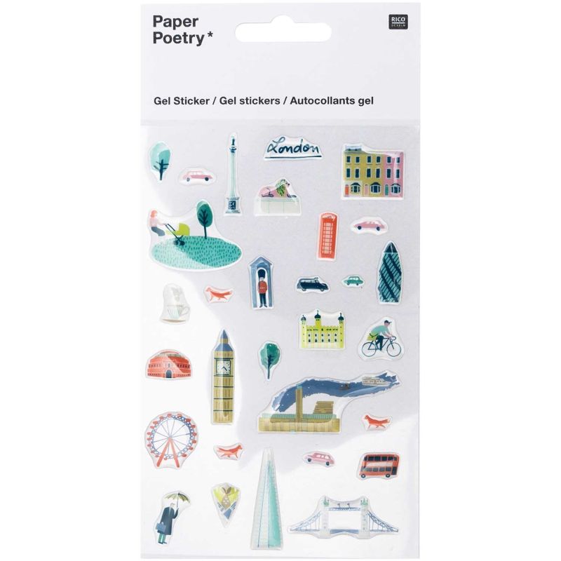 Paper Poetry Gelsticker London von Rico Design