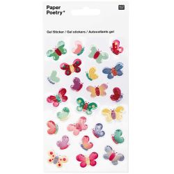 Paper Poetry Gelsticker Schmetterlinge von Rico Design