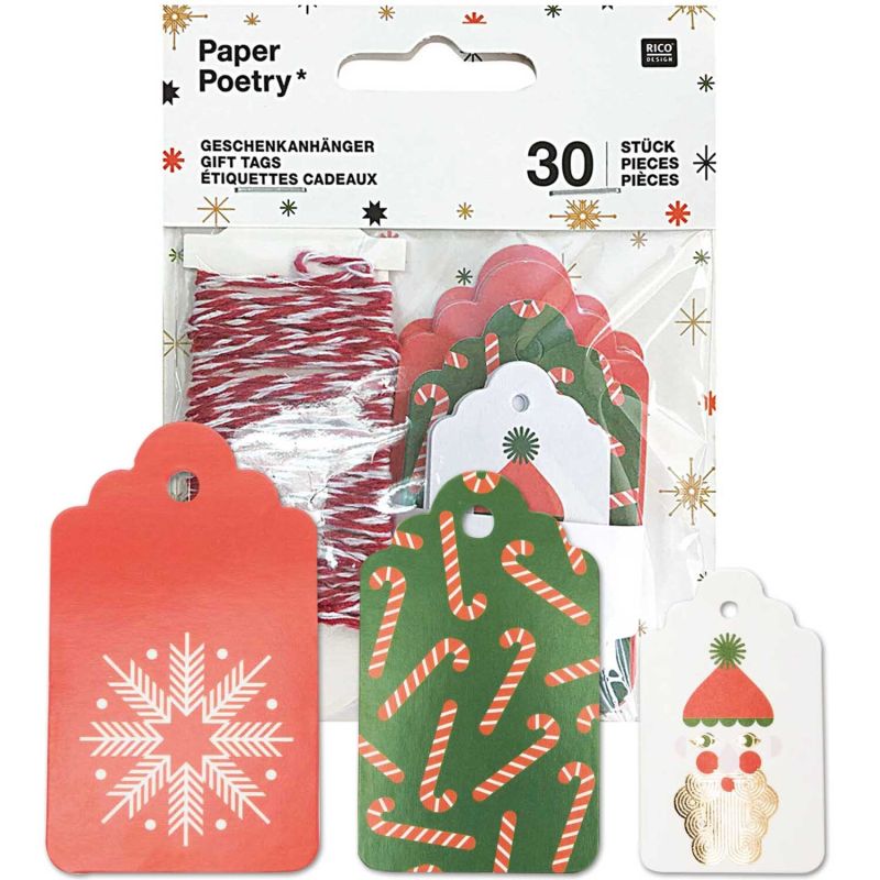 Paper Poetry Geschenkanhänger 30 Stück Paper Poetry Geschenkanhänger 30 Stück von Rico Design