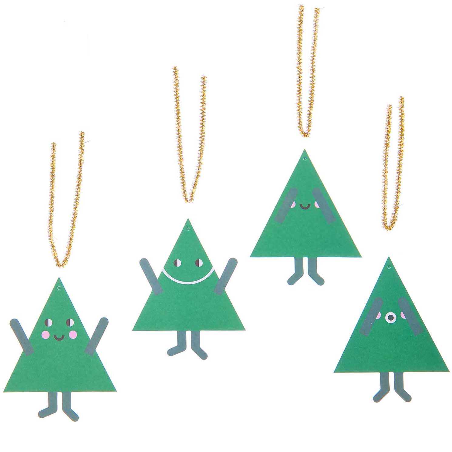 Paper Poetry Geschenkanhänger Tannen 8 Stück von Rico Design