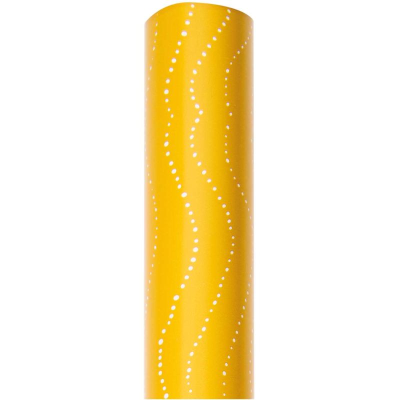 Paper Poetry Geschenkpapier Mermaid Wellen gelb 70cm 2m von Rico Design