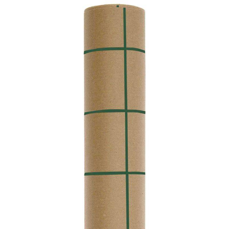 Paper Poetry Geschenkpapier Raster Kraftpapier grün 70cm 2m 70g/m² von Rico Design