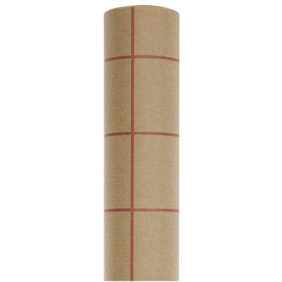 Paper Poetry Geschenkpapier Raster Kraftpapier rot 70cm 2m 70g/m² von Rico Design