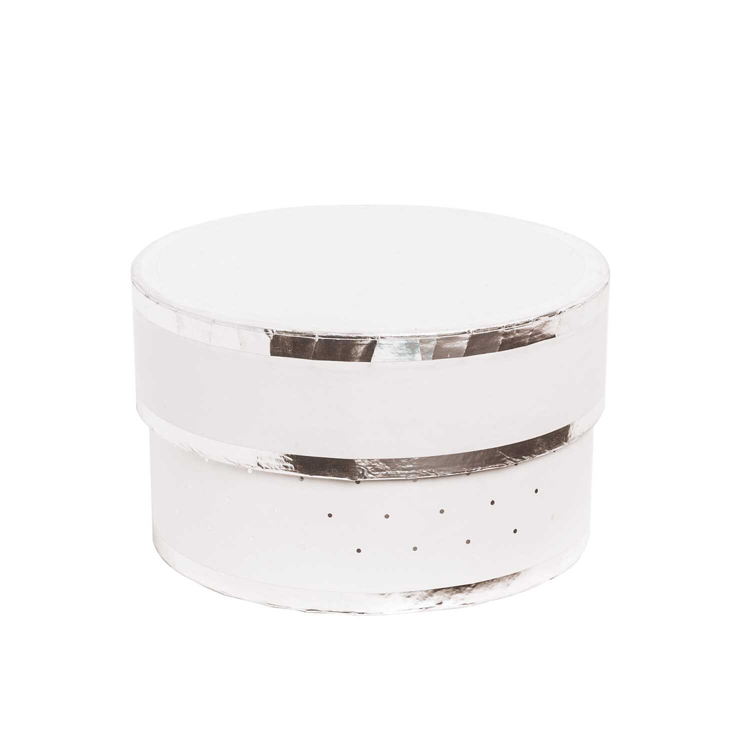 Rico Design Paper Poetry Geschenkschachtel rund weiß 10x6cm von Rico Design