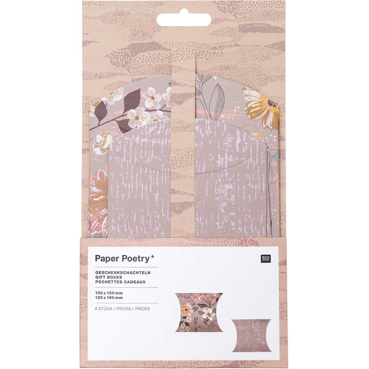 Paper Poetry Geschenkschachteln Blumen 6 Stück Paper Poetry Geschenkschachteln Blumen 6 Stück von Rico Design