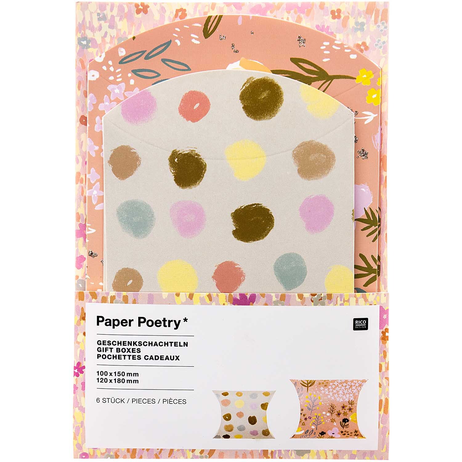 Paper Poetry Geschenkschachteln Crafted Nature Punkte 6 Stück Paper Poetry Geschenkschachteln Crafted Nature Punkte 6 Stück von Rico Design