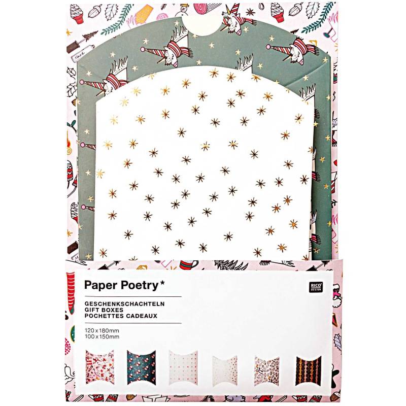 Paper Poetry Geschenkschachteln Magical Christmas 6 Stück Paper Poetry Geschenkschachteln Magical Christmas 6 Stück von Rico Design