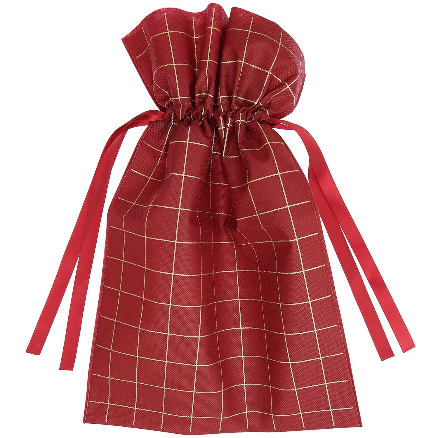 Paper Poetry Geschenktasche bordeaux-gold 30x45cm von Rico Design