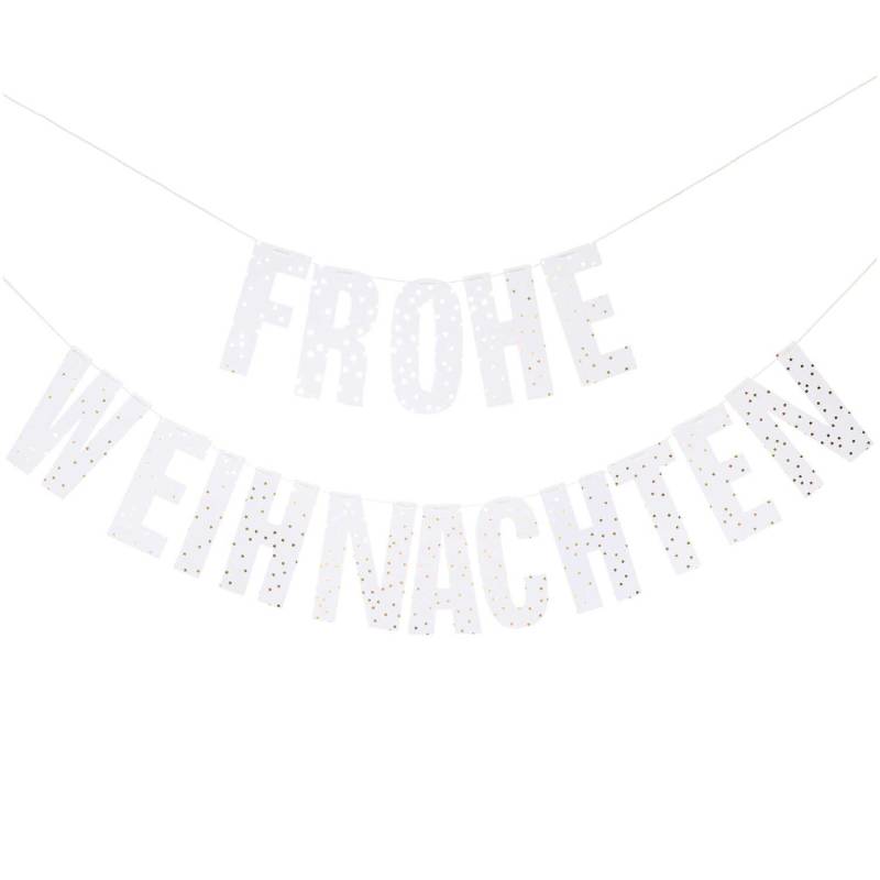 Paper Poetry Girlande Frohe Weihnachten 3m Hot Foil von Rico Design