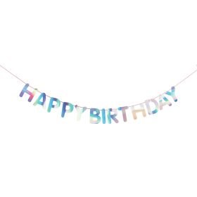 Paper Poetry Girlande Happy Birthday Irisierend von Rico Design