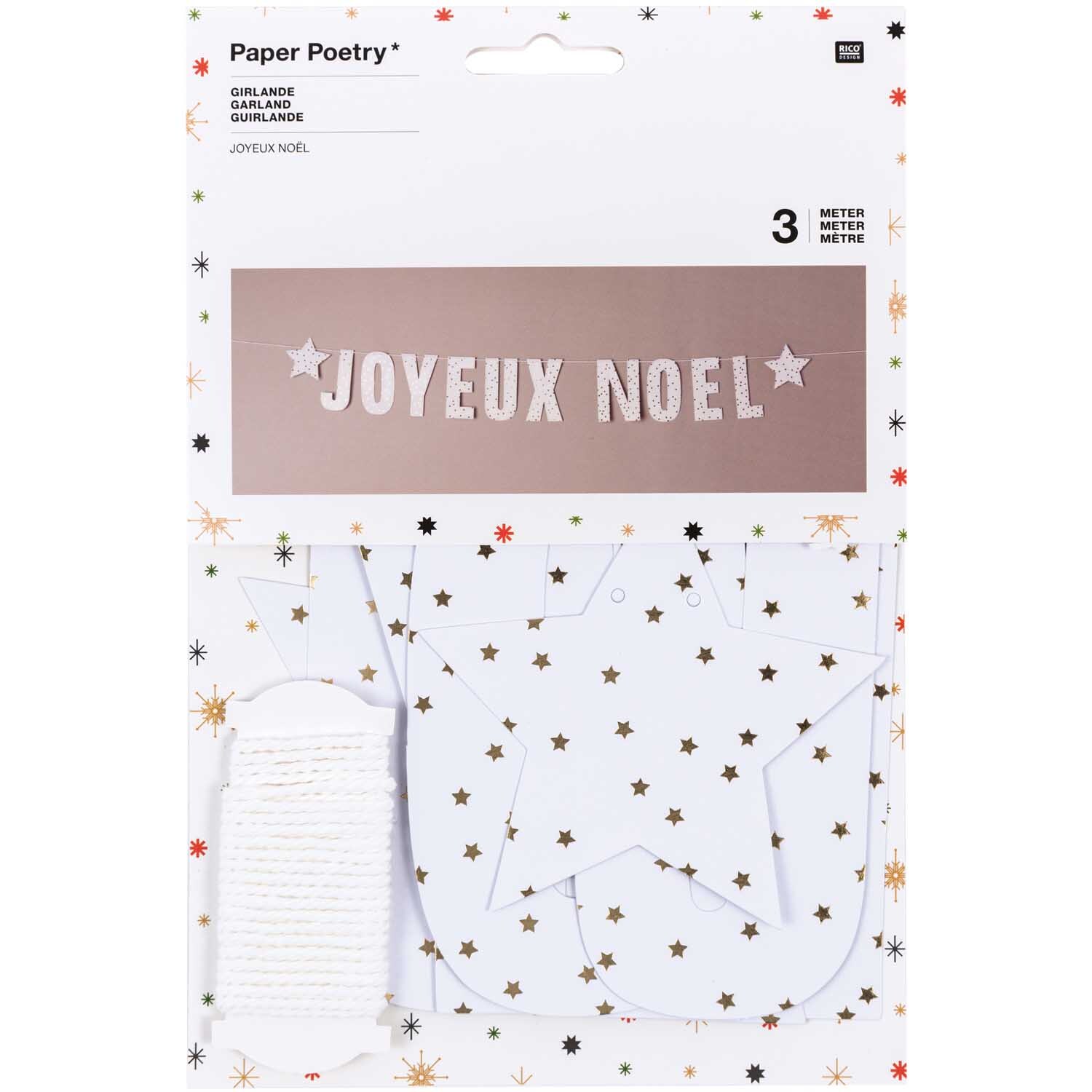 Paper Poetry Girlande Joyeux Noel 3m Hot Foil Paper Poetry Girlande Joyeux Noel 3m Hot Foil von Rico Design