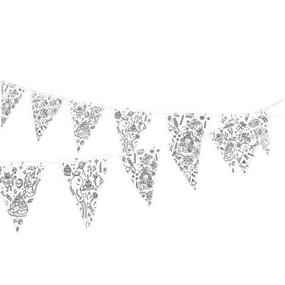 Paper Poetry Girlande Wimpel zum Ausmalen 3m Paper Poetry Girlande Wimpel zum Ausmalen 3m von Rico Design